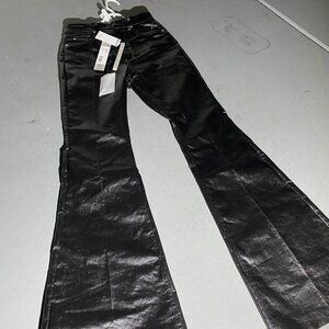 Rick Owens SS24 Lido Waxed Bolan Bootcut Jeans